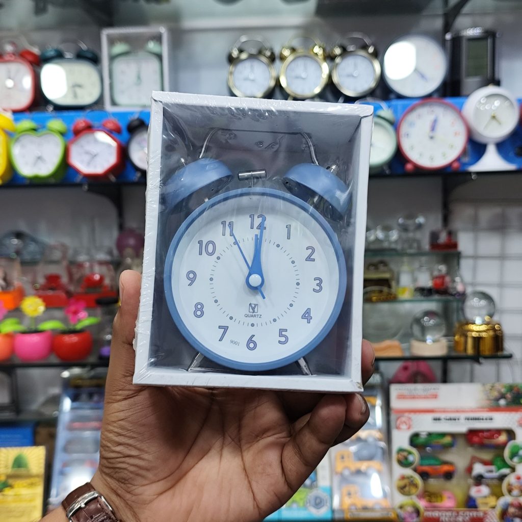 Classic Twin Bell Metal Round Alarm Clock